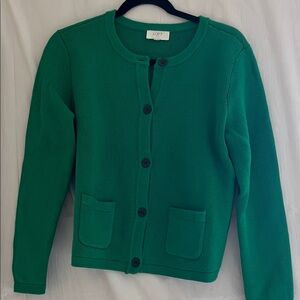 LOFT Vibrant Green Cardigan Sweater